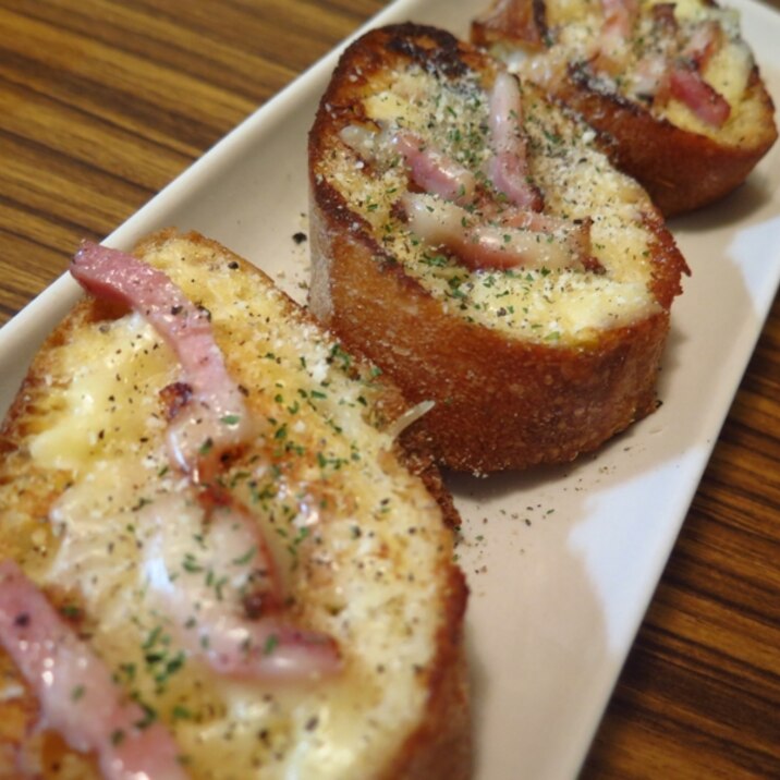 カルボ風 バケットで甘くないフレンチトースト レシピ 作り方 By Mats29 楽天レシピ